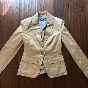 Jones New York Blazer Stretch 4P "Easy Care" Khaki Like NEW!